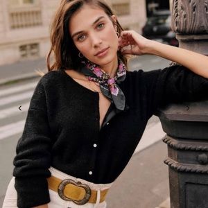 Sezane black Gaspard Jumper top